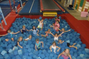 Sweat Treat Summary Camp foam pit