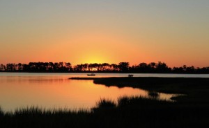 Sunrise view from the Founders Pointe Pier