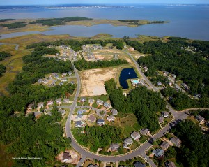 Aerial of the new section