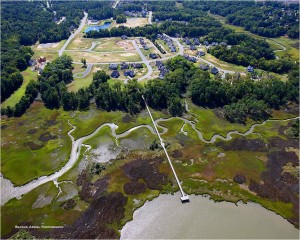 Founders Pointe shoreline and Observation Pier