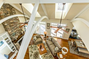 Vaulted ceiling Family Room
