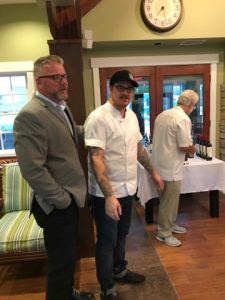 Meeting in clubhouse